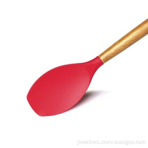 Kitchenware with High-temperature Resistance, Made of Silicone + Wooden
